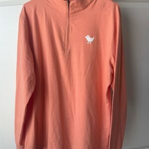 Bad Birdie Coral Quarter-Zip Pullover